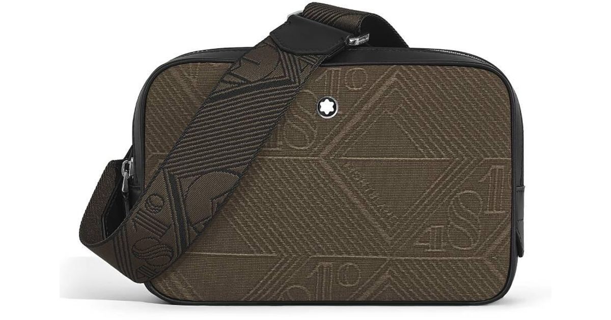 Montblanc 4810 Jacquard Mini Crossbody in Brown for Men | Lyst UK