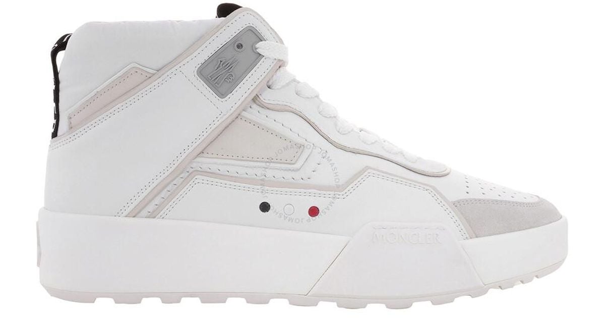 Moncler Promyx Space High-Top Sneakers, Brand Size 43 Us in White 