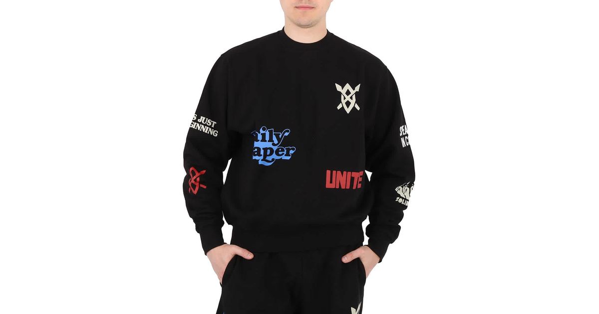 Daily Paper Nerad Cotton Sweater in Black for Men | Lyst Canada