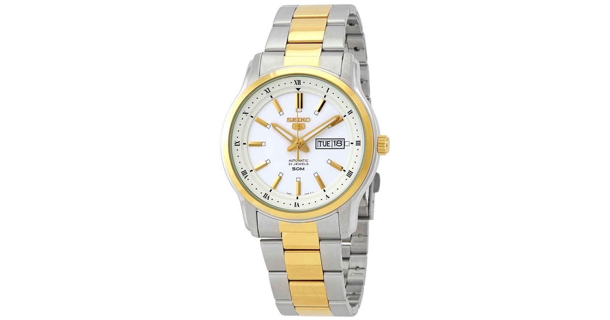 seiko automatic two tone