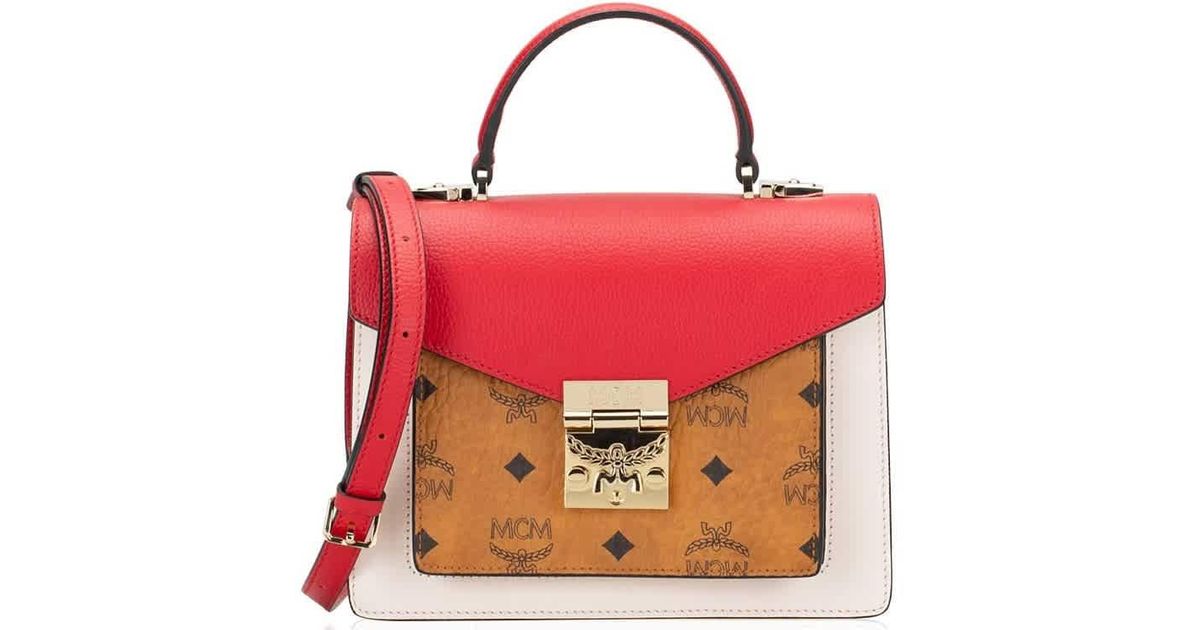 Patricia satchel in visetos leather block hot sale
