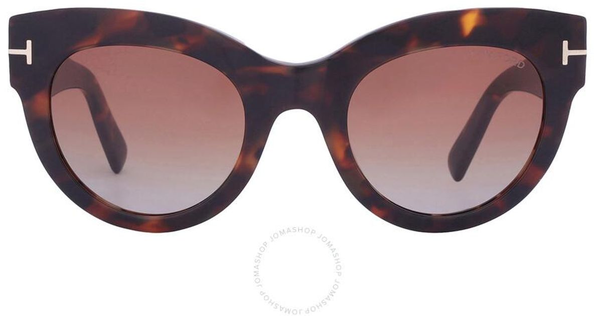 Tom Ford Lucilla Red Butterfly Sunglasses Ft1063 52t 51 in  display picture 2