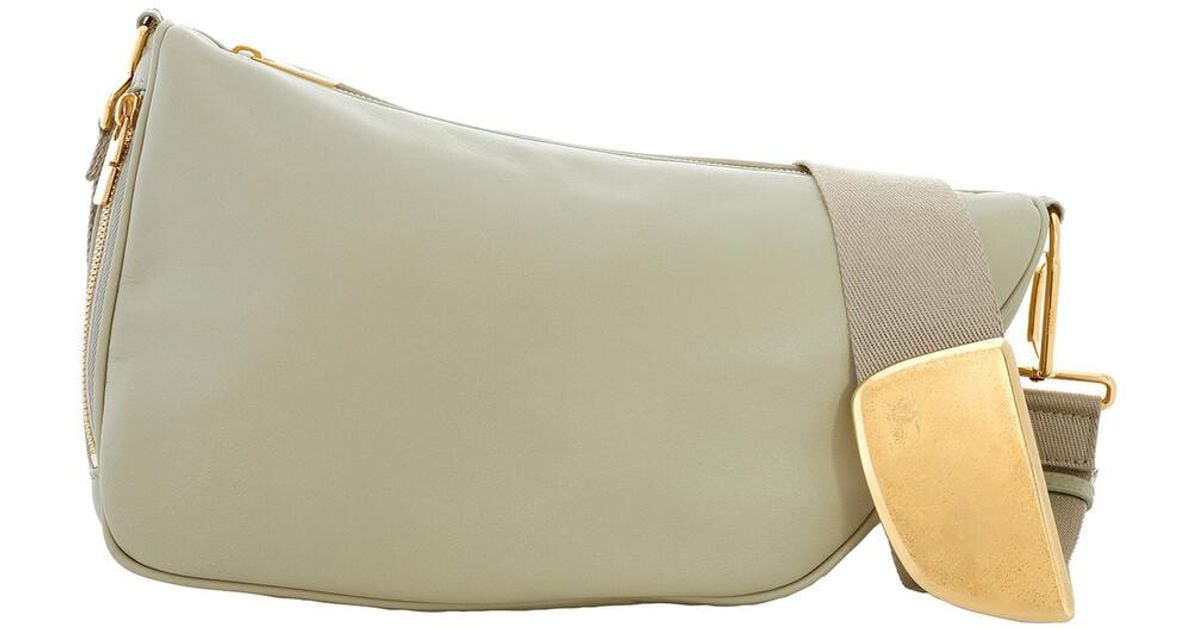 ショルダーバッグ・ポシェット BURBERRY SHIELD MEDIUM SMOOTH LEATHER MESSENGER BAG Burberry Medium Shield Leather Crossbody Messenger Bag