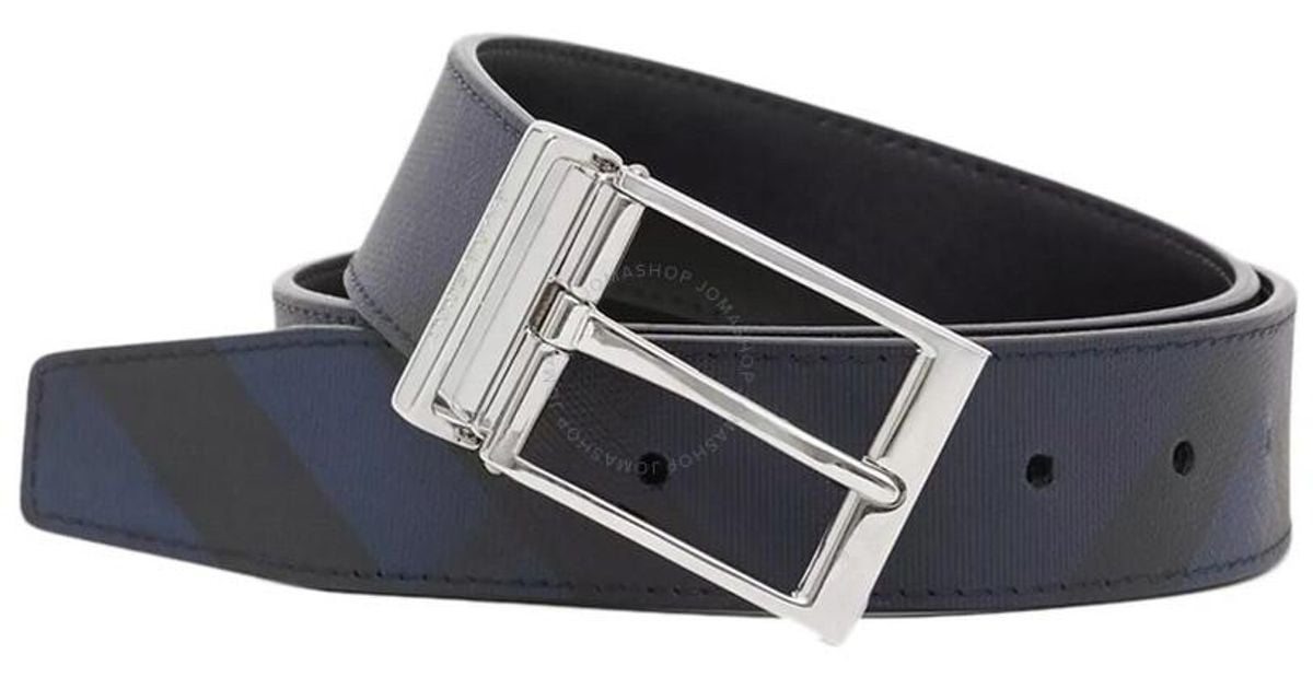 NWT Burberry Leather Double B Buckle Belt Blue Burberry Leather Blue Belts for Men for sale | eBay main image 2