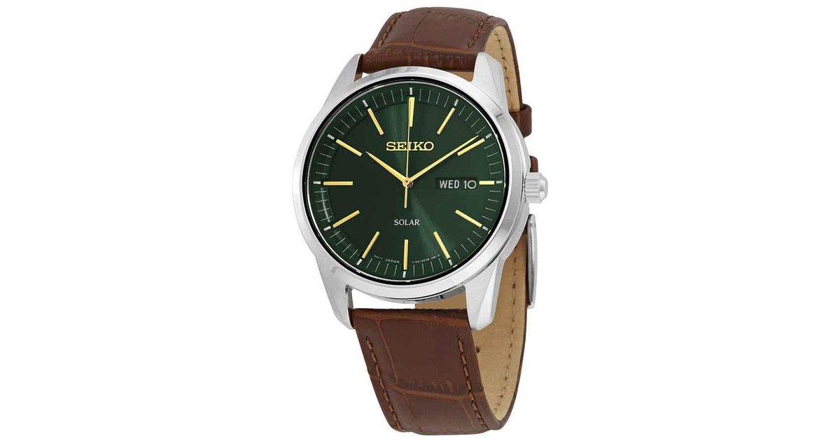 seiko solar powered mens watches