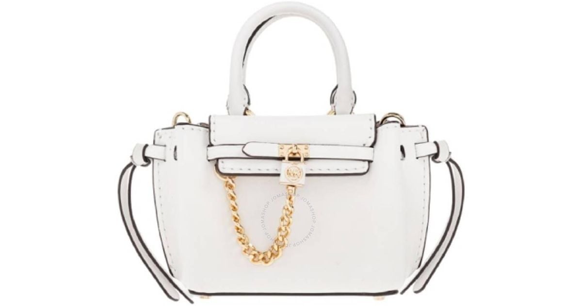 Michael kors hamilton handbag white deals