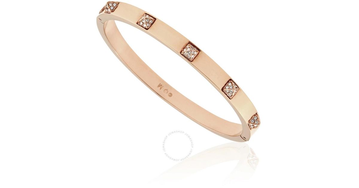 Swarovski Tactic Rose Plated Bangle in Metallic Lyst UK