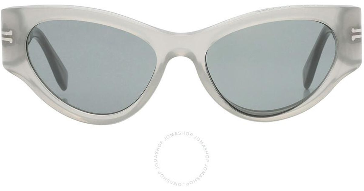 Marc Jacobs White Cat Eye Sunglasses MJ Designer 54-19-145 NEW with case Marc Jacobs MARC 645/S 80S 9O Sunglasses Black White - eye  main image 3