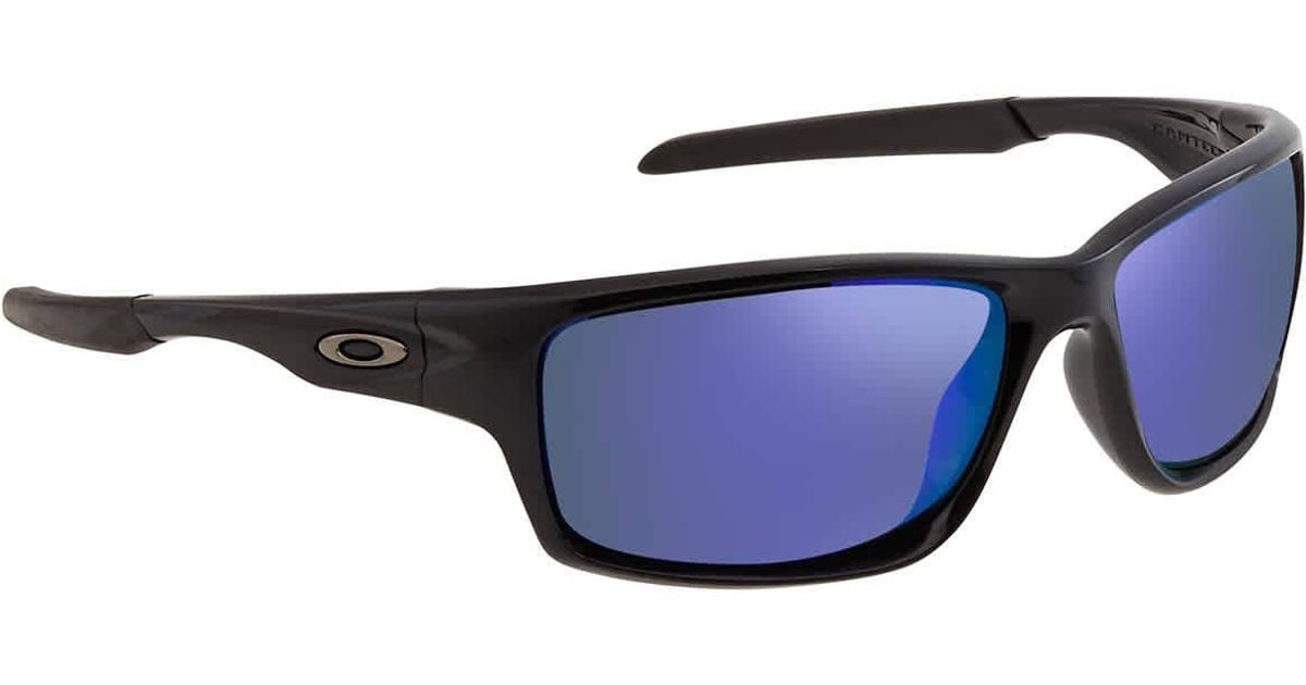 Oakley Canteen Polarized Violet Iridium Wrap Sunglasses in Blue for Men Lyst