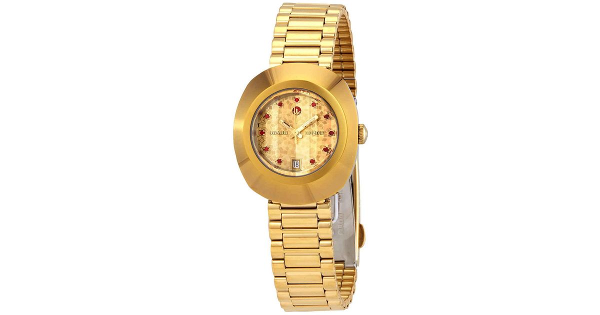 rado automatic yellow gold