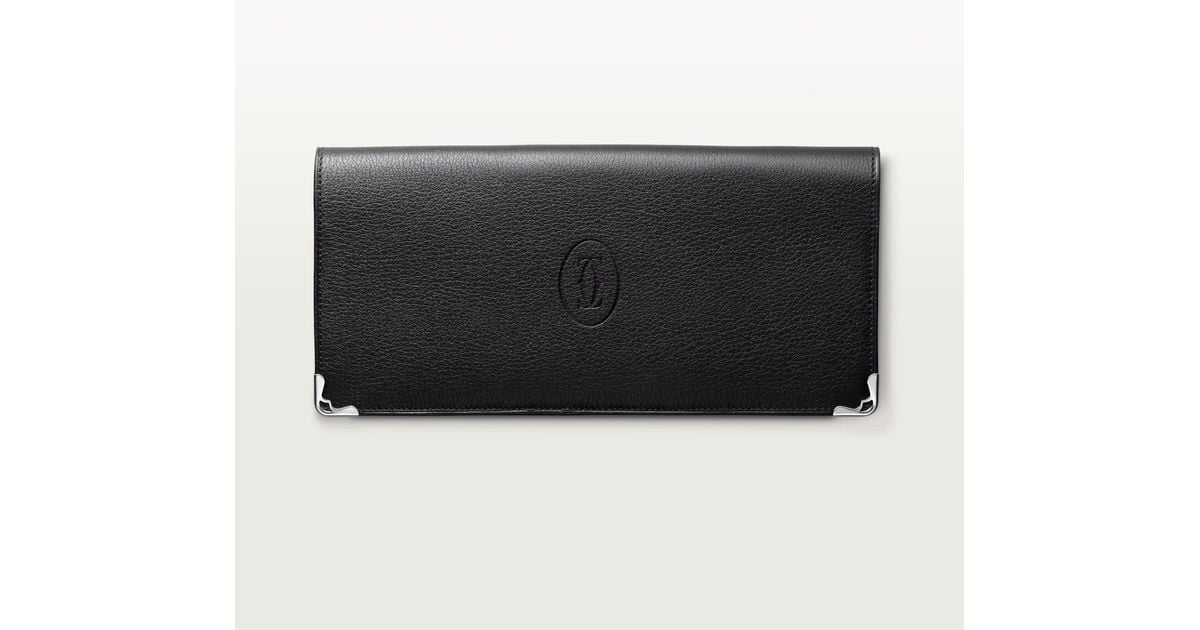 Cartier Must Calfskin International Wallet in Black for Men | Lyst UK
