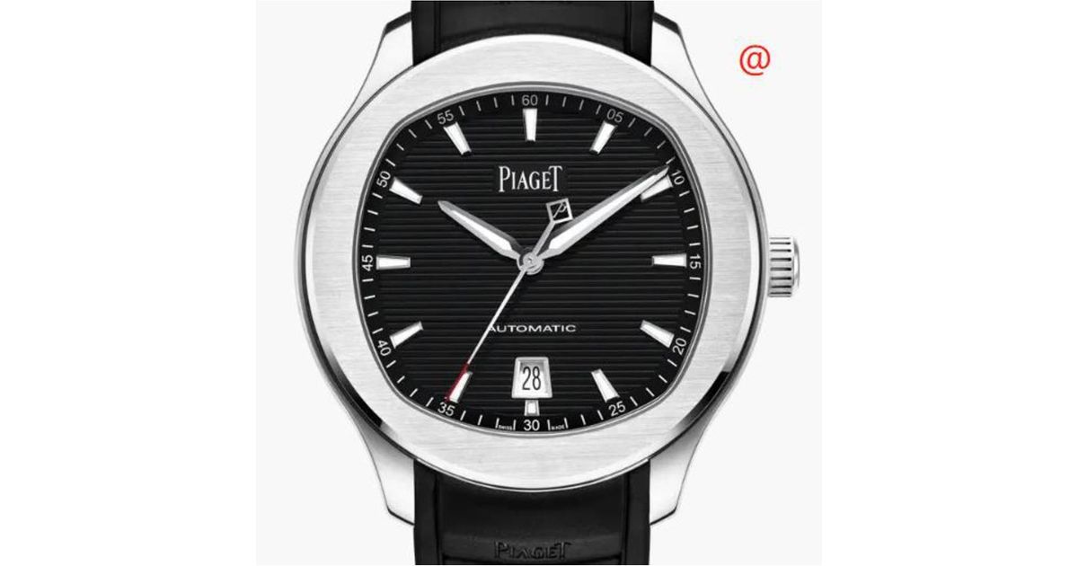 Piaget Polo Automatic Black Dial Watch in Metallic for Men Lyst