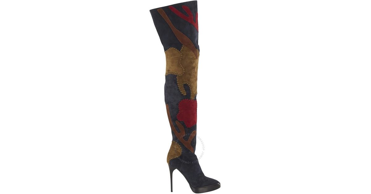 burberry thigh high boots