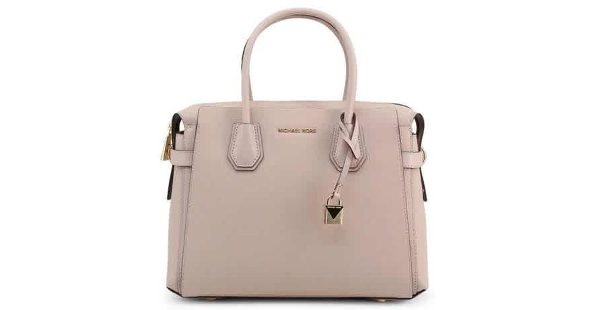 mercer small pebbled leather belted satchel