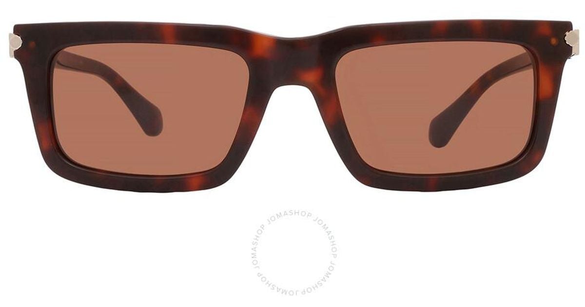 Salvatore Ferragamo SF2015S Sunglasses Brown Acetate Rectangular Mua Salvatore Ferragamo Brown Rectangular Men main image 2