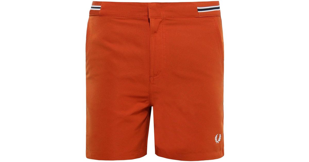 fred perry bomber tape swim shorts