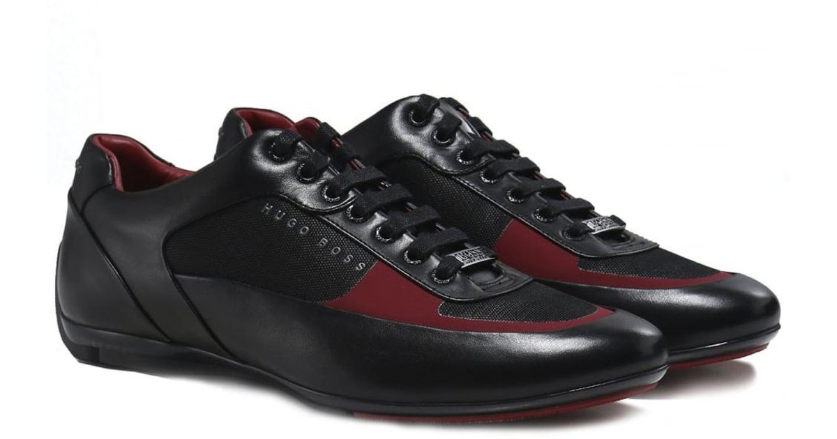 boss hugo boss hb racing trainers black