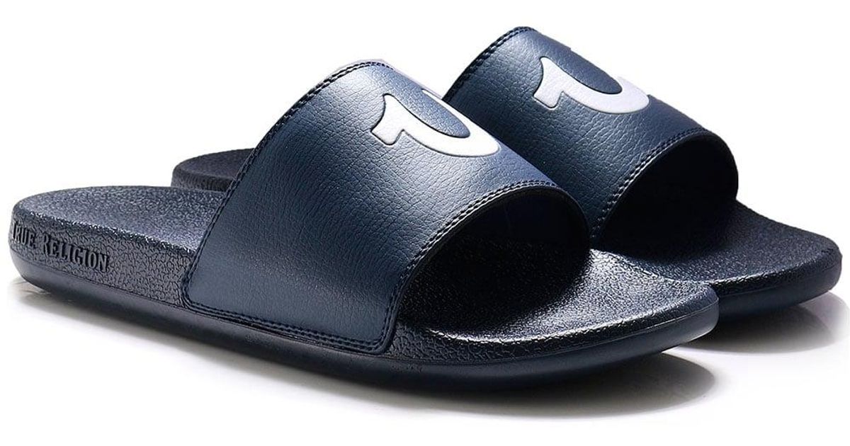 true religion slide sandals