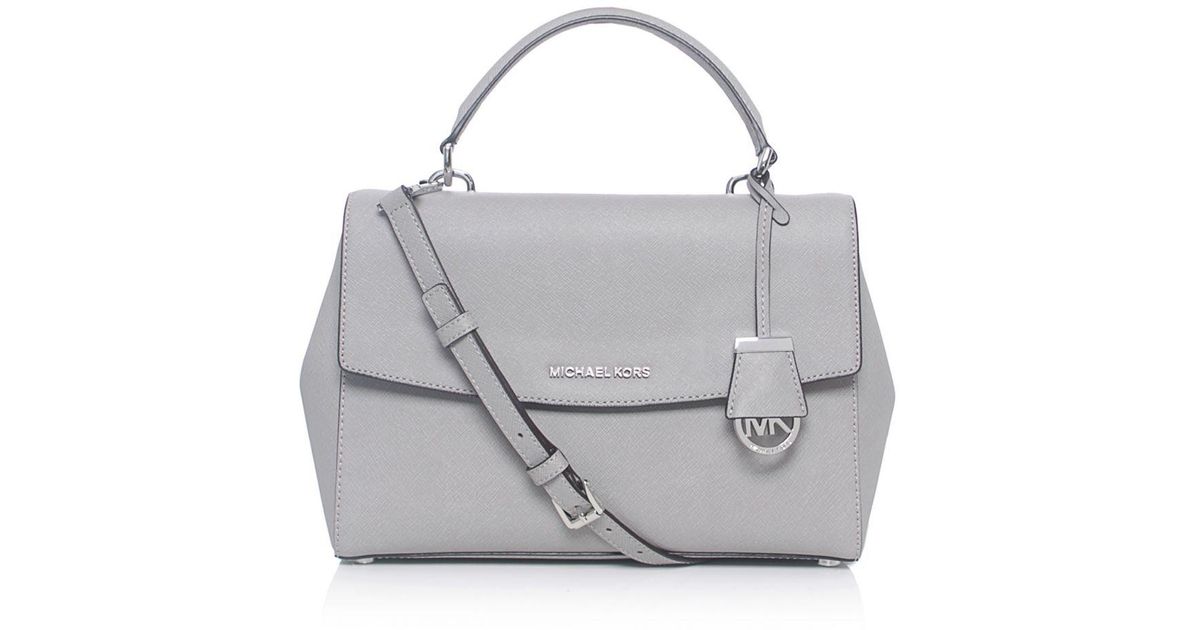 light grey michael kors purse