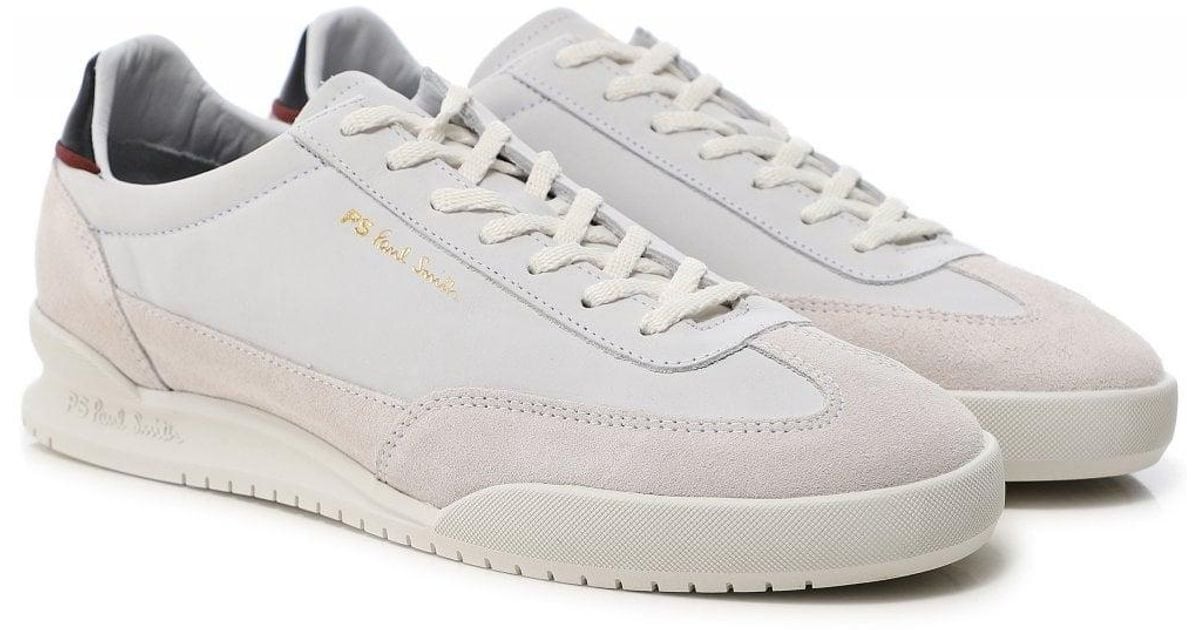 Paul Smith Leather Dover Trainers in White for Men - Lyst
