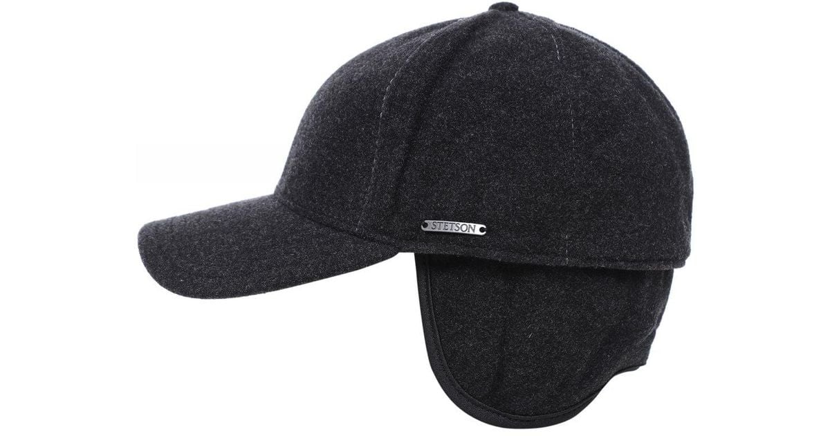 Stetson Wool Cashmere Ear Flap Baseball Cap in Dark Gray (Gray) for Men Lyst Stetson Wool Cashmere Ear Flap Baseball Cap in Dark Gray (Gray) for Men Lyst