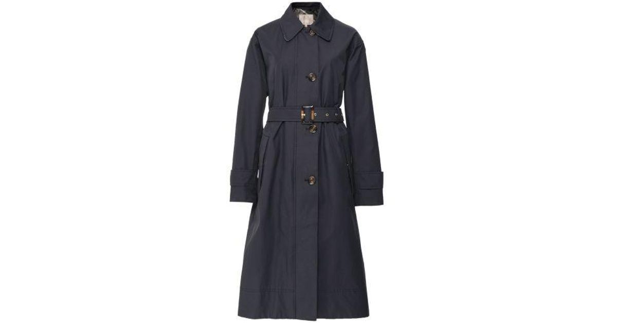 Barbour Somerland Trench Coat in Blue | Lyst UK