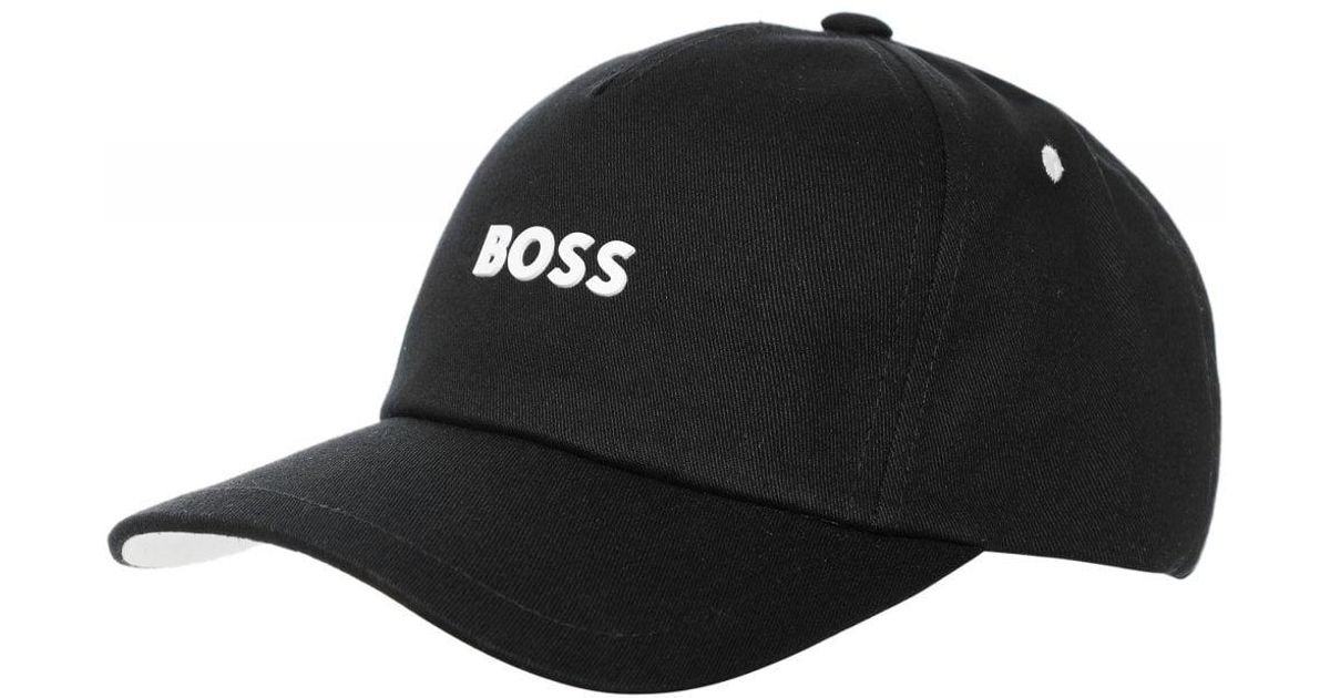 BOSS by HUGO BOSS Cotton Fresco-3 Baseball Cap in Black for Men | Lyst