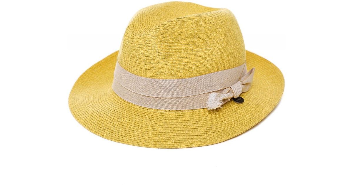 Filippo Catarzi Paper Bow Sun Hat in 