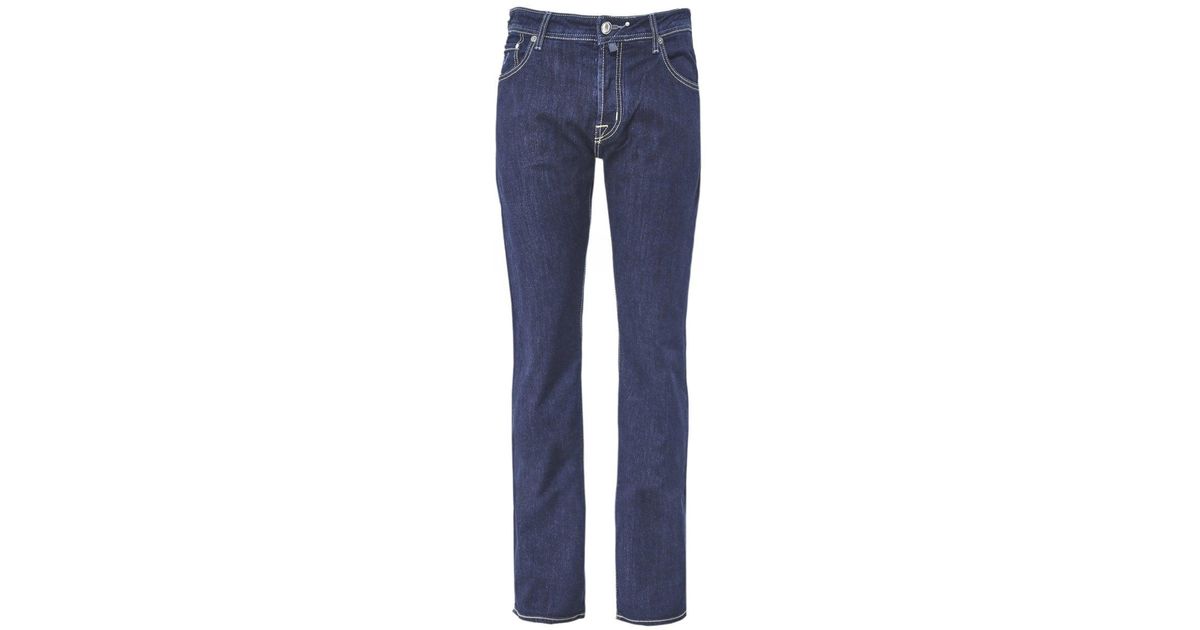 Jacob Cohen Denim Regular Fit Comfort Jeans in Navy (Blue) for Men - Save 20% - Lyst