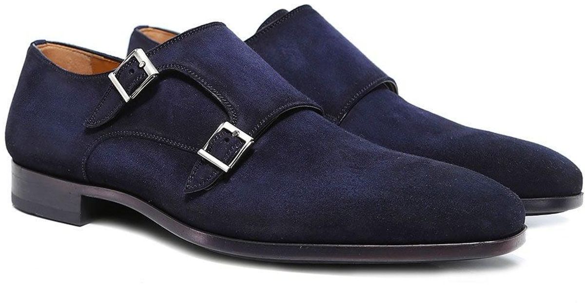 suede monk strap shoes