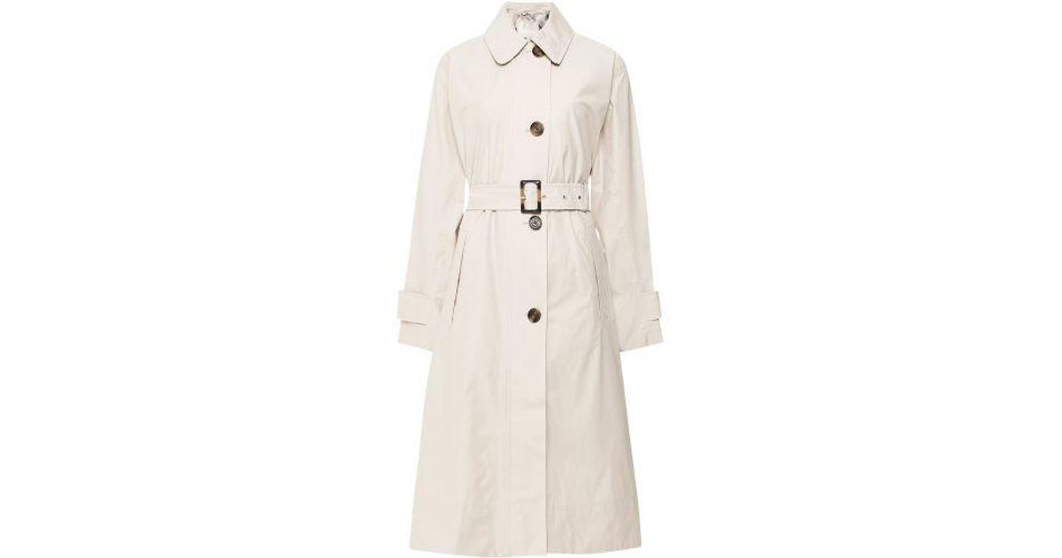 Barbour Somerland Trench Coat in Natural | Lyst UK
