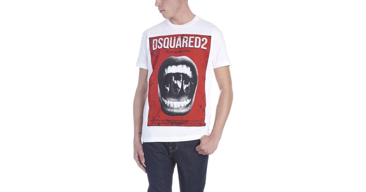 dsquared mouth t shirt