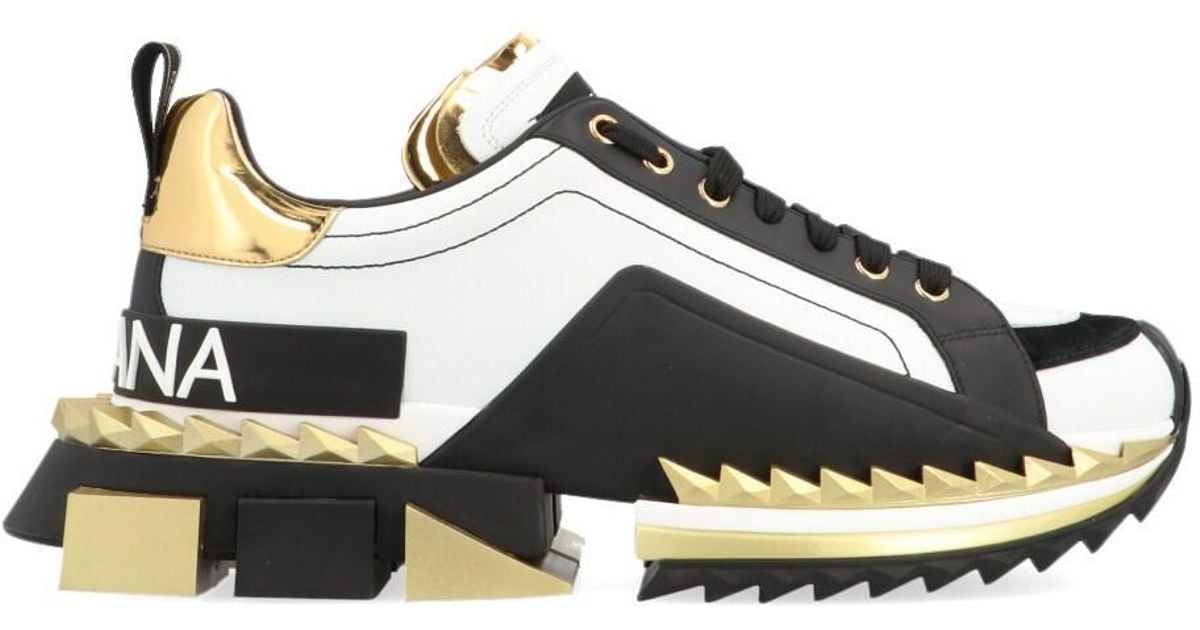 Dolce & Gabbana Leather 'super King' Sneakers for Men - Lyst