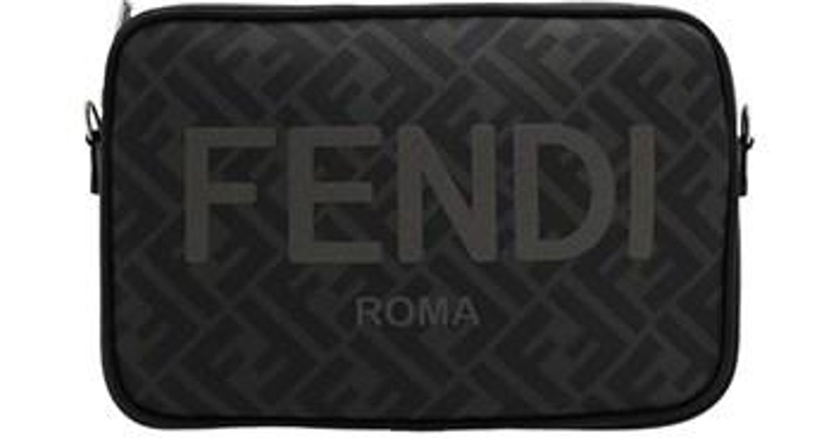 Fendi 'camera Case' Crossbody Bag in Black for Men Lyst