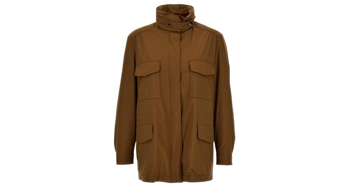 Loro Piana 'iconic Traveller' Jacket in Brown | Lyst