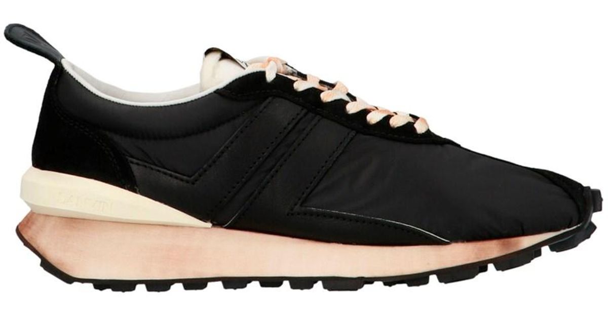 lanvin bumper sneaker on feet