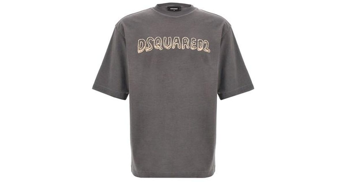 Tシャツ・カットソー DSQUARED2 'Best Fade' T-shirt Gray DSquared² 'best Fade' T-shirt in Gray for Men | Lyst