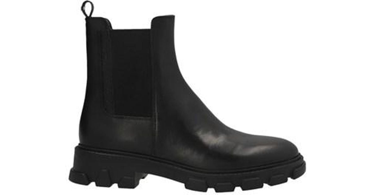 Michael Kors Leather 'ridley' Ankle Boots in Black | Lyst