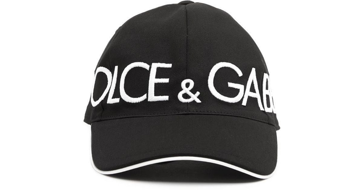 【送料&関税込】Dolce & Gabbana Cap With Logo Logo cotton baseball cap in blue - Dolce Gabbana | Mytheresa