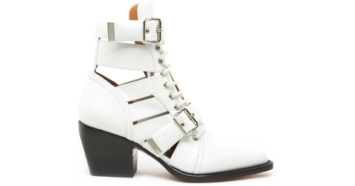 chloé rylee buckle boots
