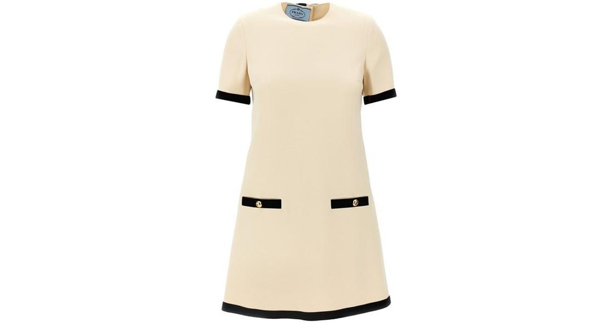 Prada Sablã¨ Dress in Natural | Lyst