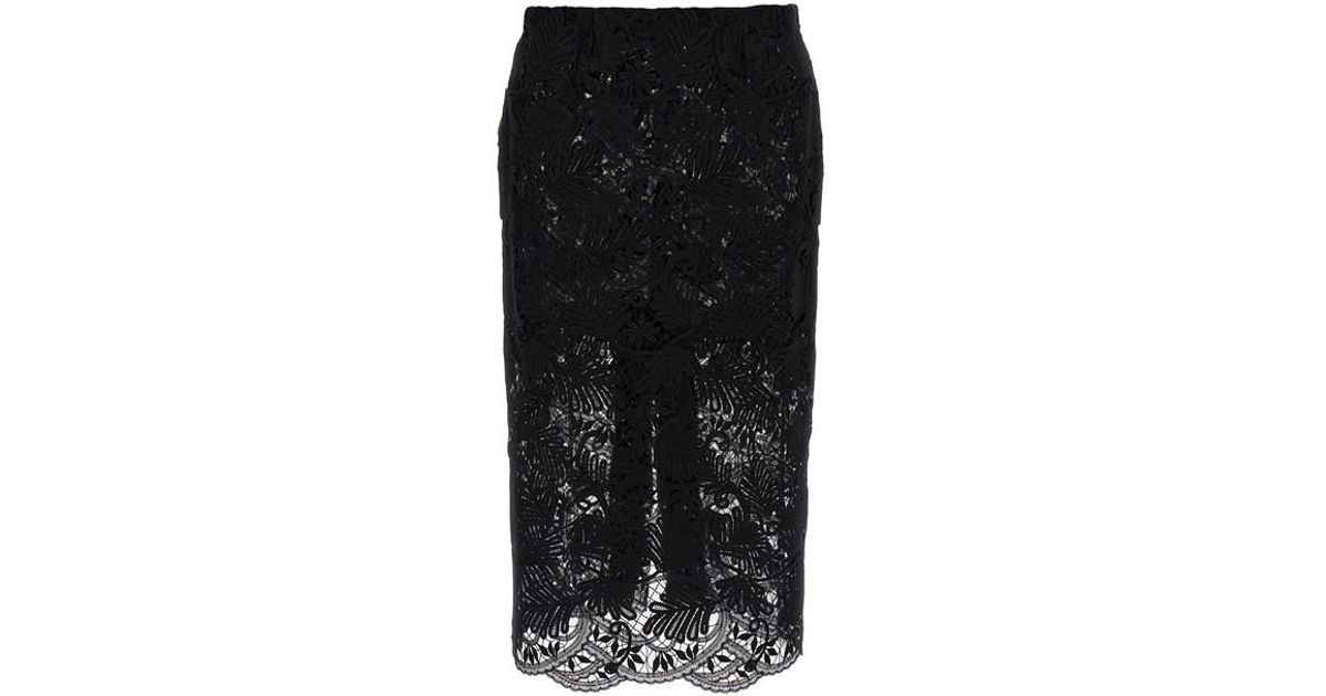 スカート ERMANNO SCERVINO Lace skirt Black Ermanno Scervino Lace Skirt in Black | Lyst