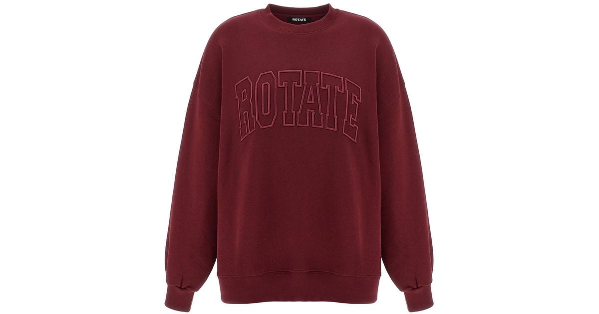 Logo Sweatshirt Rotate Sunday Red Sweatshirt Crewneck Rotate