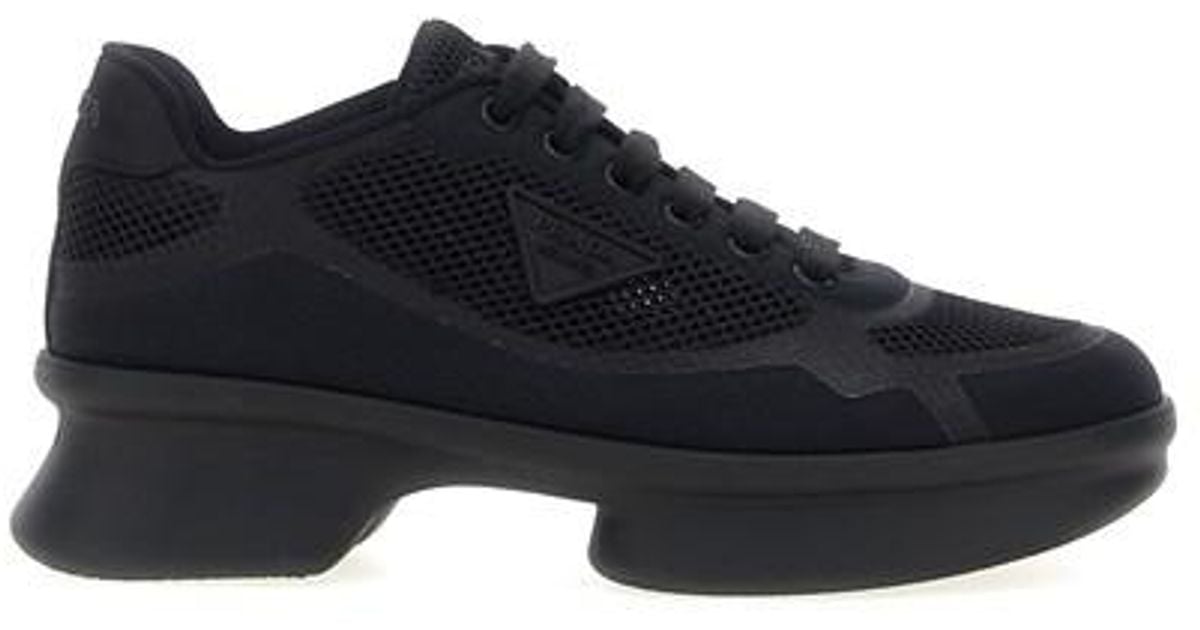 スニーカー PRADA Mesh sneakers Black Prada Mesh Nylon Sneakers Black Men's - 4E3394_3K7H_F0002_01