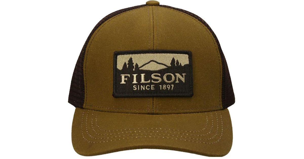Filson 'trucker' Cap in Green for Men | Lyst UK