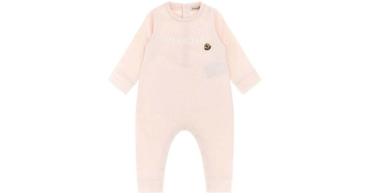 Mit Logo Style Moncler 'Logo' Strampler in Pink | Lyst DE