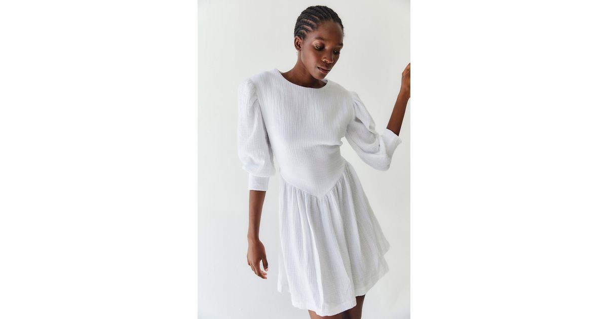 Tach Clothing Tach Anker Muslin Dress in White Lyst