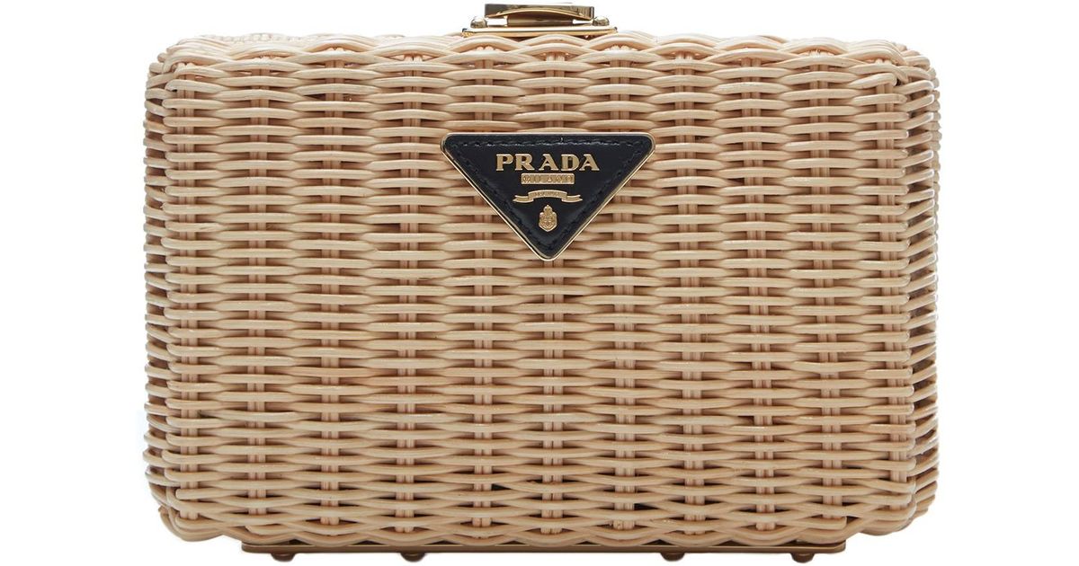 prada basket clutch