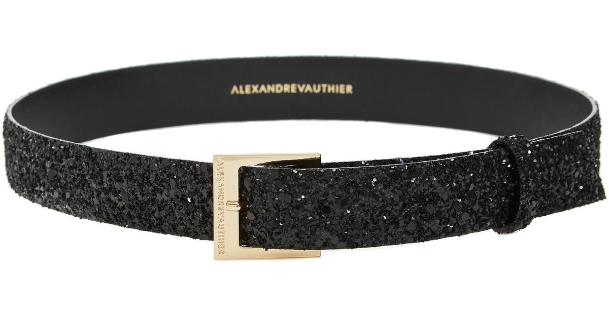black sparkly belt