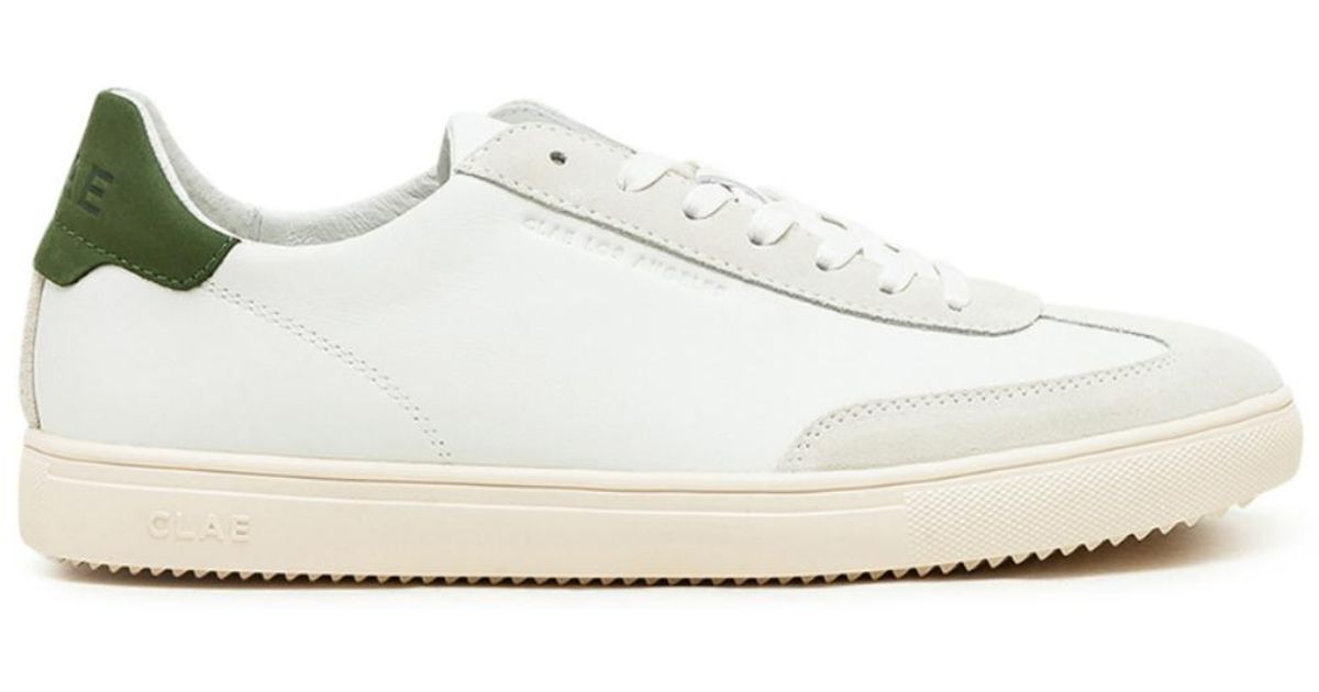 CLAE Deane Off-white Leather Olive | Lyst UK